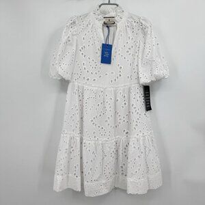 Tuckernuck White Eyelet Lace Palmer Mini Dress size XS *Cameran Eubanks Collab